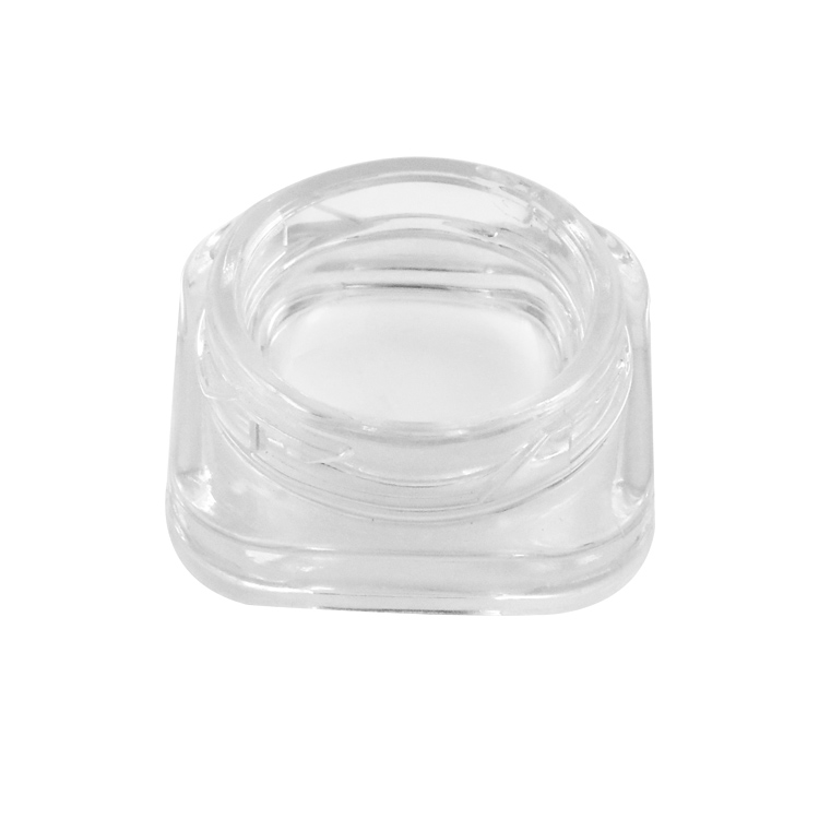 Wholesale custom logo printed square round child resistant cbd flower hemp small glass jar custom packaging balm glass jar