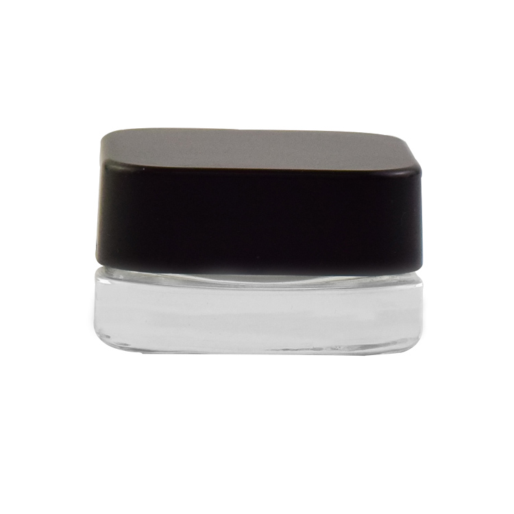 Wholesale custom logo printed square round child resistant cbd flower hemp small glass jar custom packaging balm glass jar