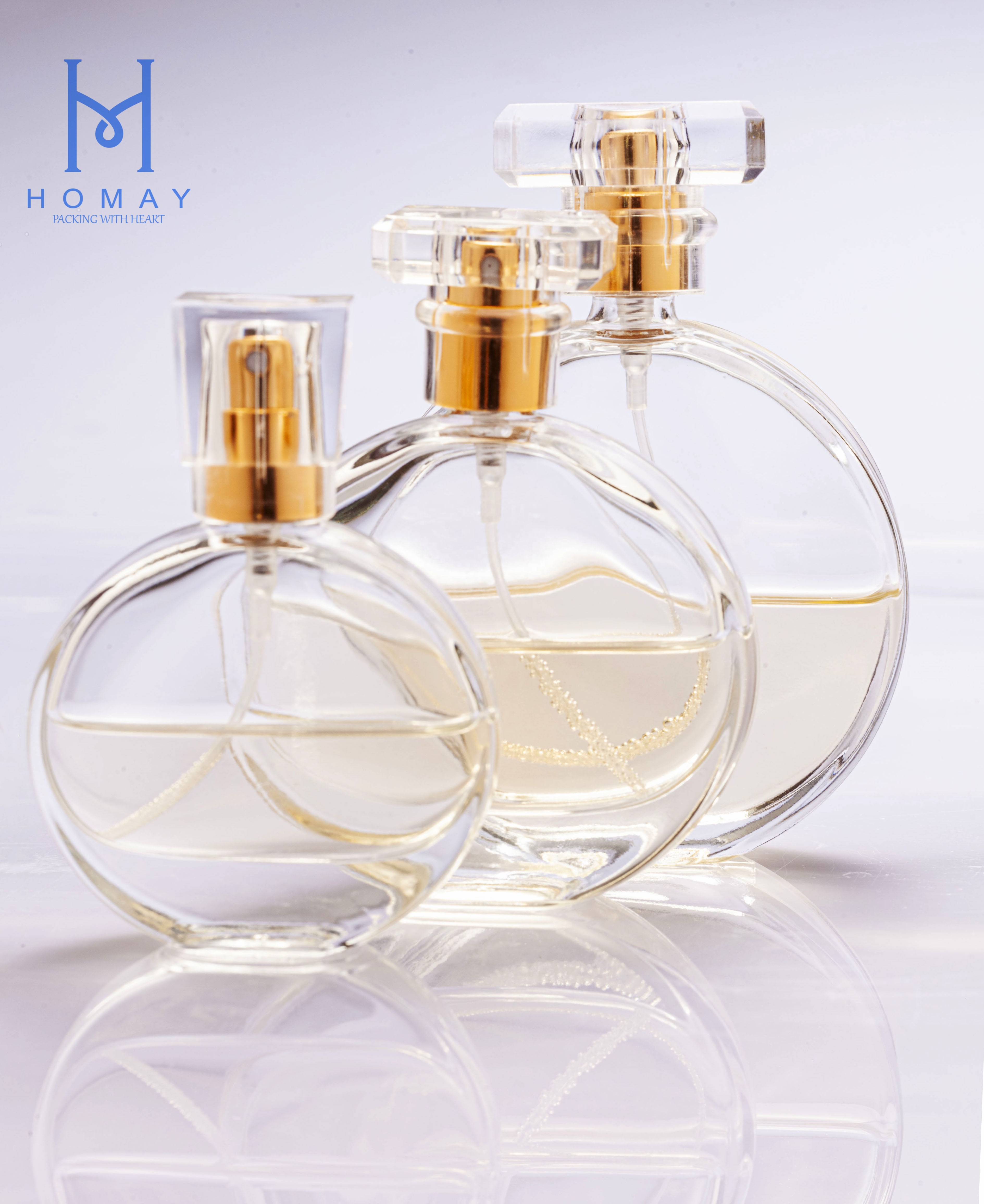 Wholesale customization glass perfume bottle spray glass bottle