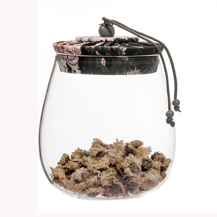 Wholesale customized high quality clear round straight sided glass jars with screw lid for food candy honey caviar jam