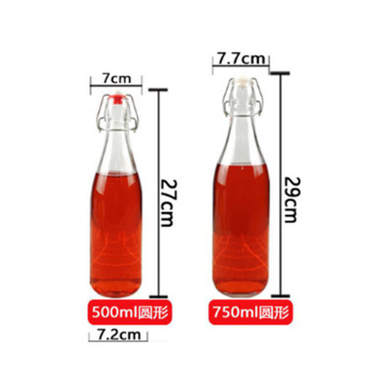 Wholesale customized logo 100ml 300ml 500ml milk juice water beverage glass drink bottle