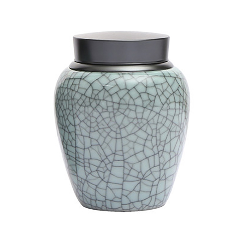 Wholesale customized logo Color airtight handpainting Porcelain Kitchen Storage Canister Jar with lid