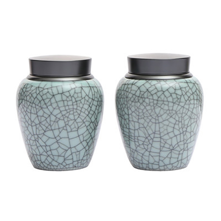 Wholesale customized logo Color airtight handpainting Porcelain Kitchen Storage Canister Jar with lid