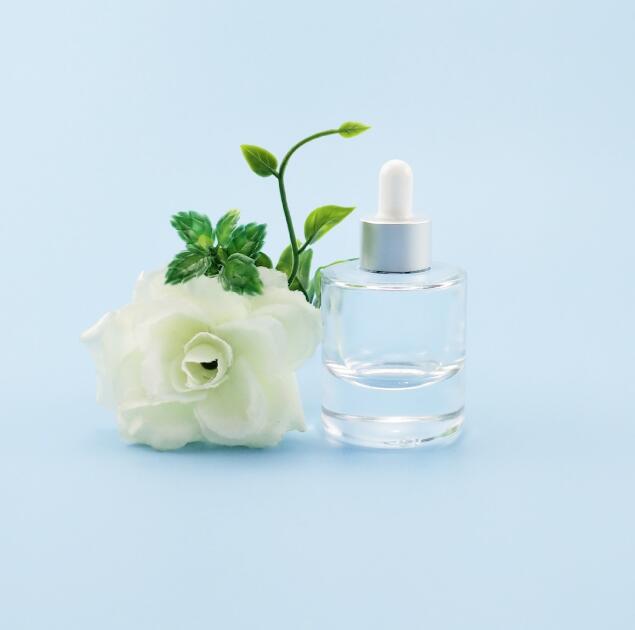 Wholesale customs logo 30ml thicken bottom glass dropper bottles with wide shoulder black cap in store with good price