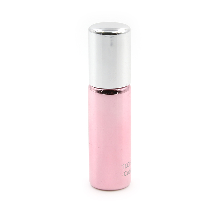 Wholesale cute package travel size 5ml pink glass eye serum roller bottle