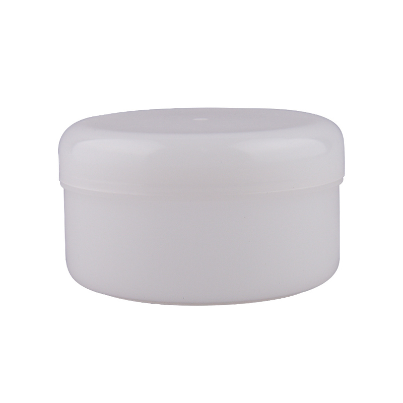 Wholesale cylinder of white pot clear transparent plastic containers custom label jar