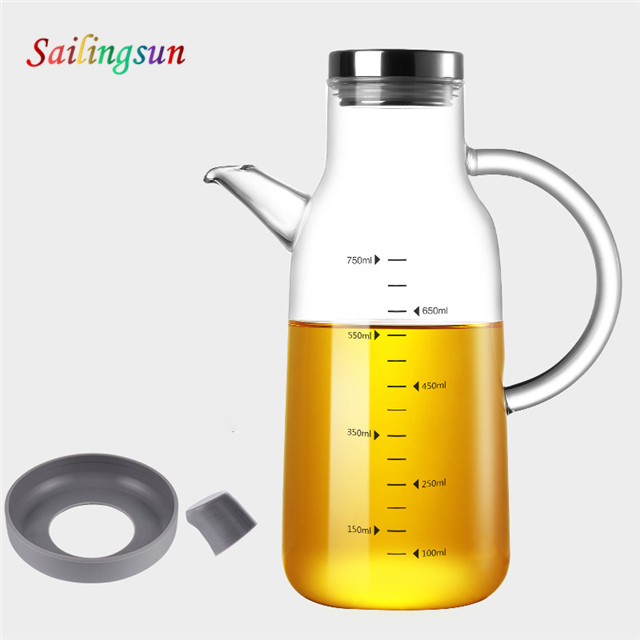 Wholesale durable classical design fancy handmade pyrex glass spice jar