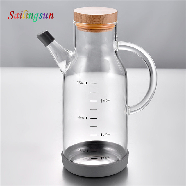 Wholesale durable classical design fancy handmade pyrex glass spice jar