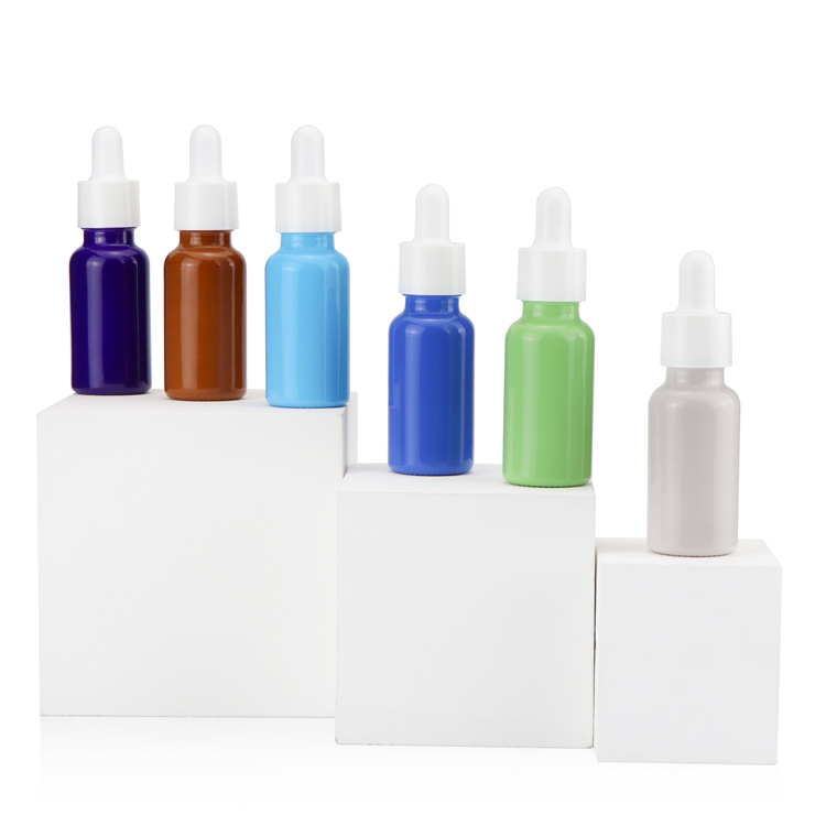 Wholesale e liquid 5ml 10ml 15ml 20ml 30ml 50ml 100ml red clear amber essential oil glass dropper bottle with pipette tube