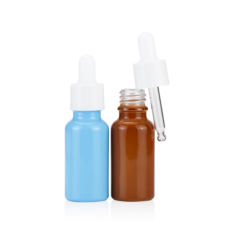 Wholesale e liquid 5ml 10ml 15ml 20ml 30ml 50ml 100ml red clear amber essential oil glass dropper bottle with pipette tube