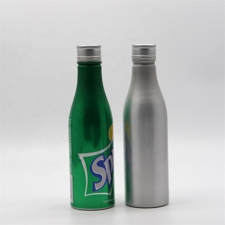Wholesale eco friendly custom color aluminum packaging beverage juice bottle 500ml