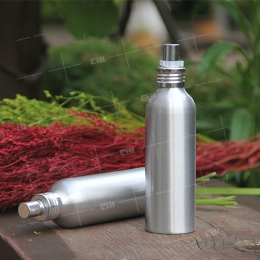 Wholesale eco friendly new design refillable metal aluminum perfume water shampoo lotion cosmetic pump mist trigger spray bottle