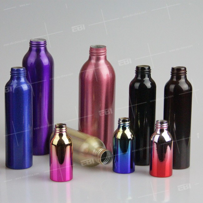 Wholesale eco friendly new design refillable metal aluminum perfume water shampoo lotion cosmetic pump mist trigger spray bottle