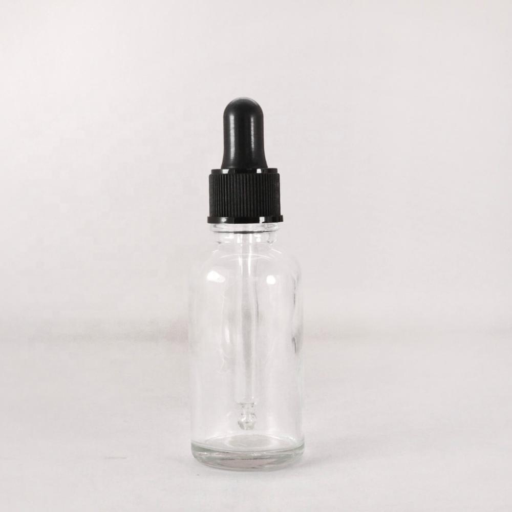 Wholesale empty 1/2 1 oz 2 oz 4 oz 8 oz 16 oz 32 oz 2 4 ounce brown amber clear colbalt blue boston round glass dropper bottles