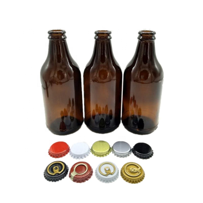Wholesale empty 10oz 296ml brown glass beer bottle for beverage iced coffee tea
