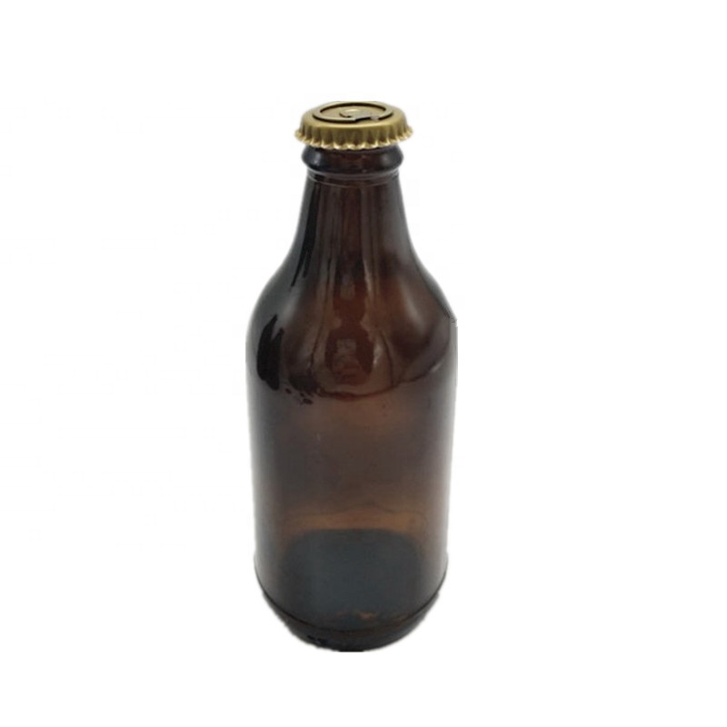 Wholesale empty 10oz 296ml brown glass beer bottle for beverage iced coffee tea