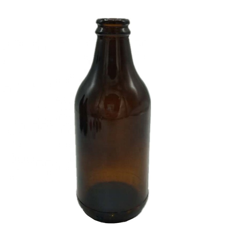 Wholesale empty 10oz 296ml brown glass beer bottle for beverage iced coffee tea