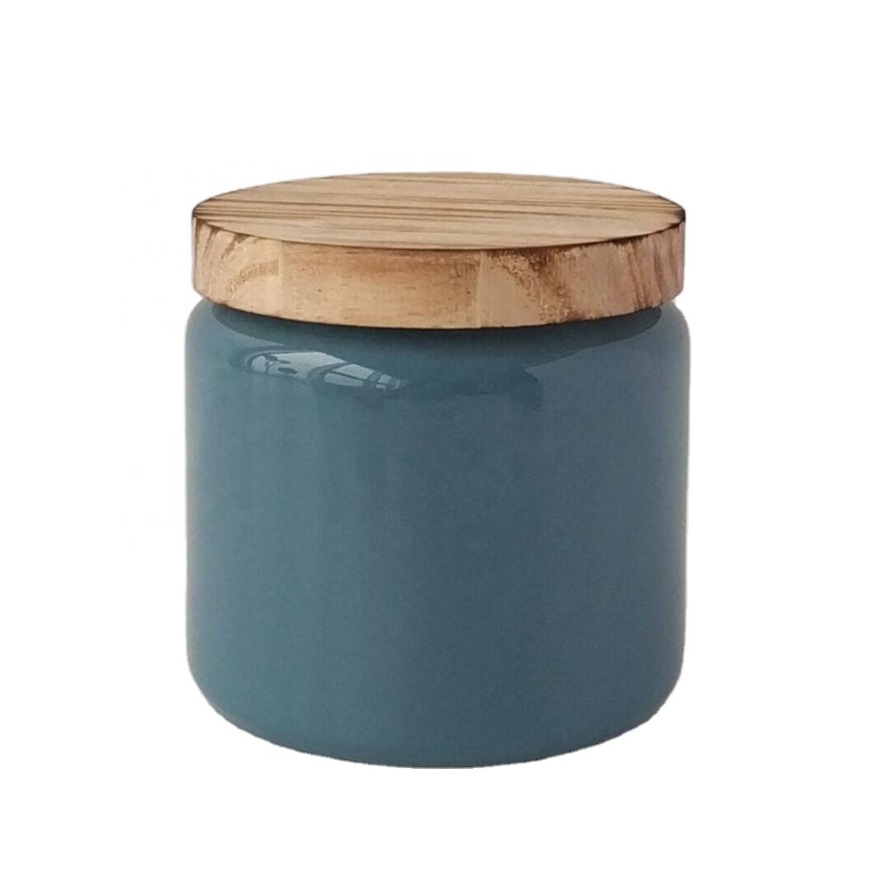 Wholesale empty 14 oz scented candle glass jars with lid luxury