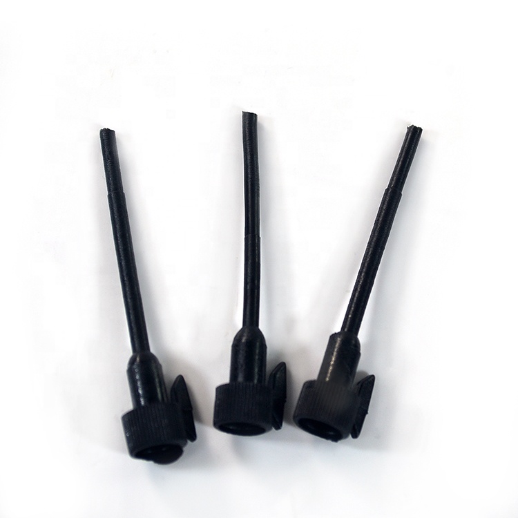 Wholesale empty 1ml 2ml 3ml 5ml clear glass black cap sample perfume spray bottle