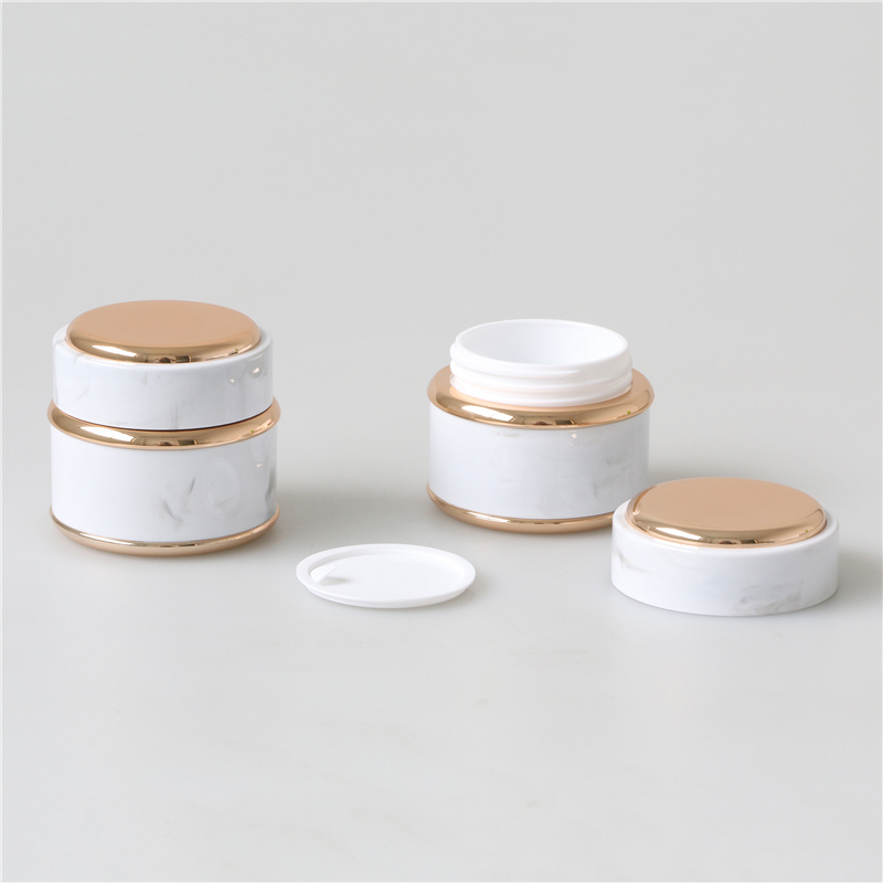 Wholesale empty 2oz 50g double wall plastic cosmetic packaging for cream