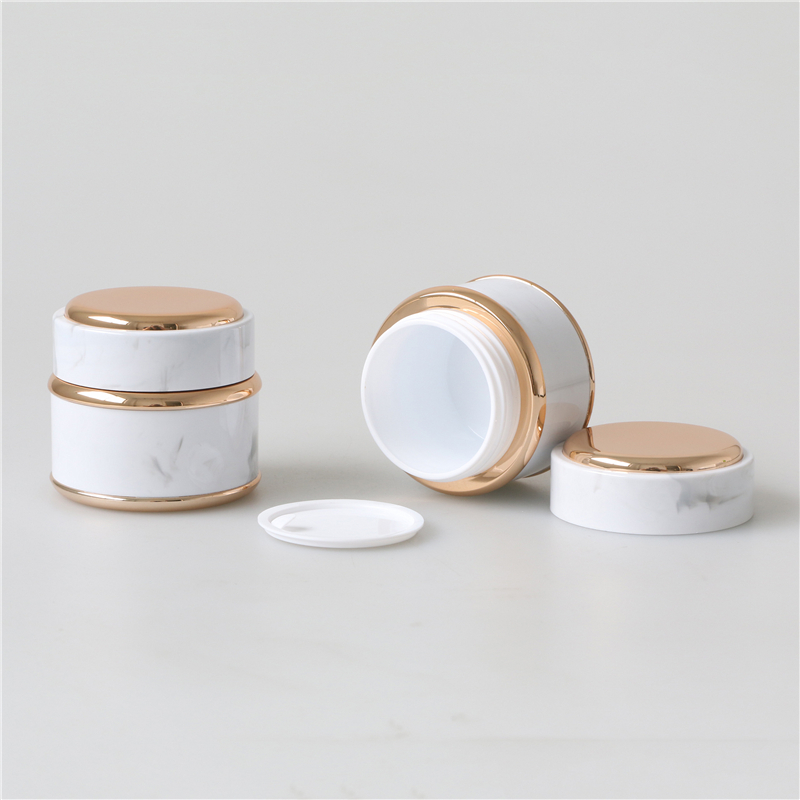 Wholesale empty 2oz 50g double wall plastic cosmetic packaging for cream