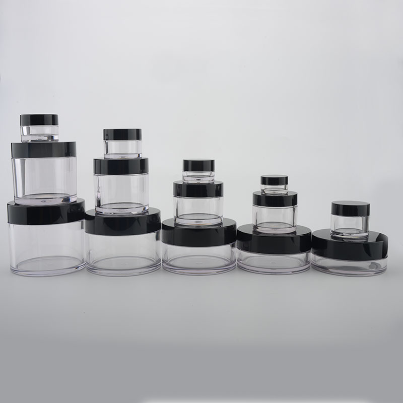 Wholesale empty 2oz plastic cream jar white 5g 10g 20g 50gPETG Cosmetic Containers