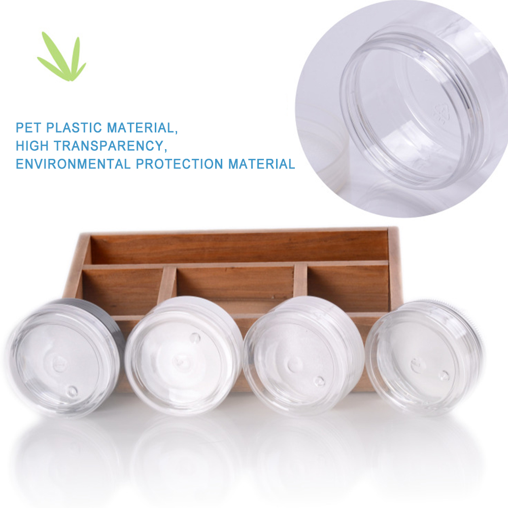 Wholesale empty 30g 40g, 50g 60g 80g 100g 120g 150g 200g 250g 500g food container clear PET plastic candy jar/