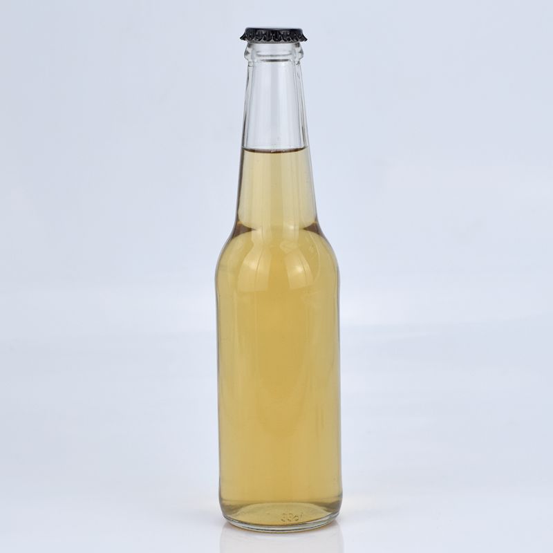 Wholesale empty cheap price 330ml clear juice and Sodas bottles
