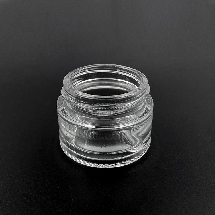 Wholesale empty cosmetic glass cream containers jar 15ml