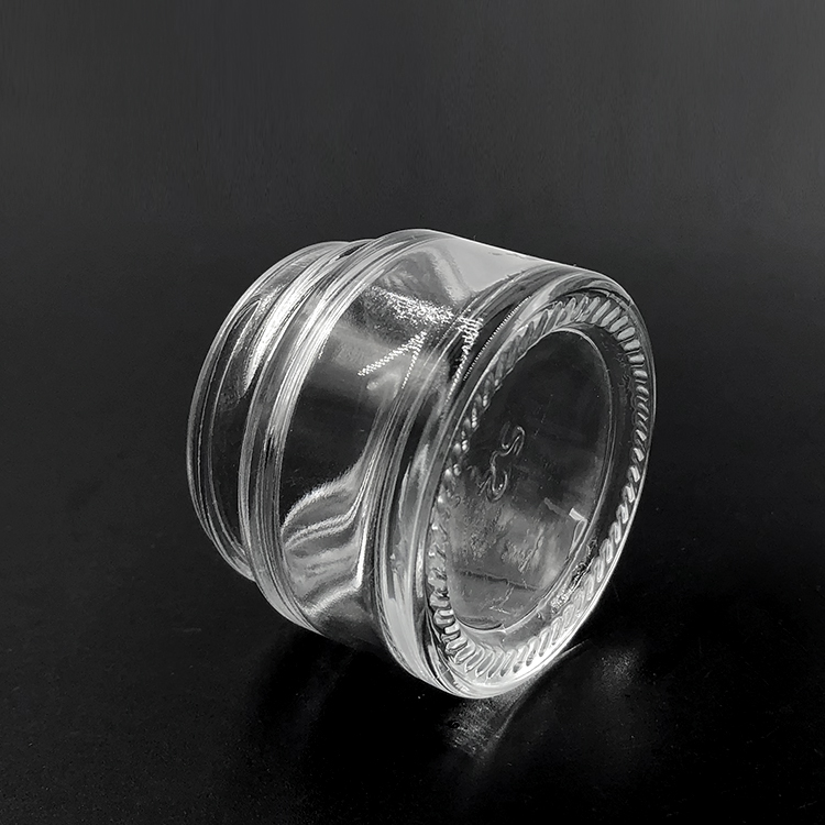 Wholesale empty cosmetic glass cream containers jar 15ml