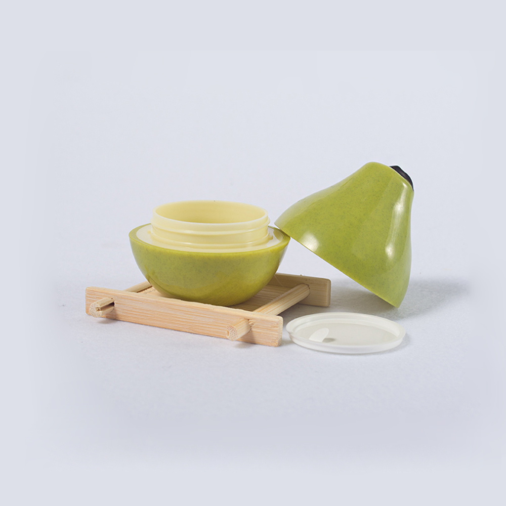 Wholesale empty cosmetic plastic cute fruit shaped 30g colored cream container