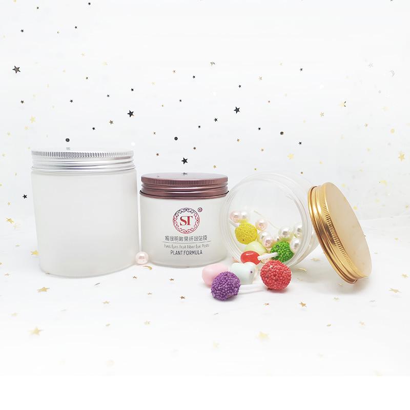Wholesale empty food container   50g 60g 80g 100g 120g 150g 200g 250g 500g clear PET plastic candy jar with aluminum cap