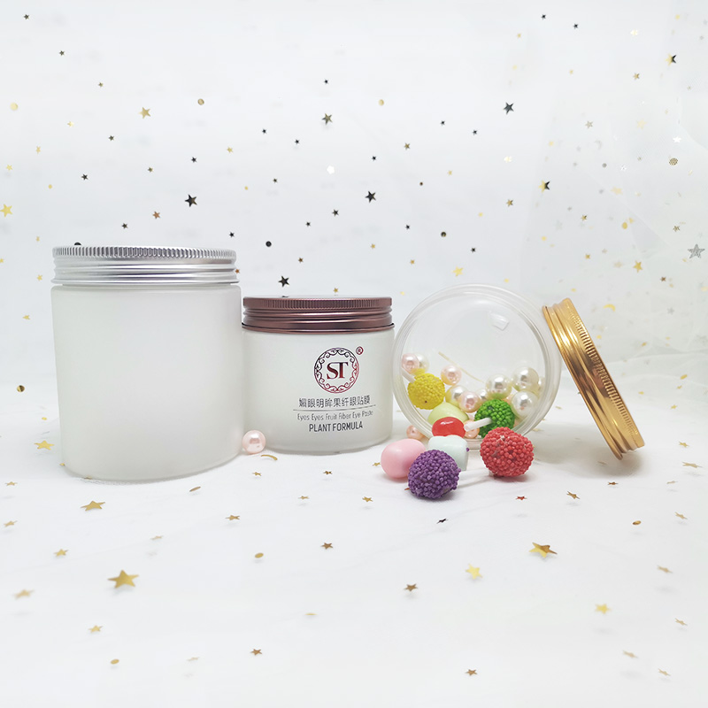 Wholesale empty food container 50g 60g 80g 100g 120g 150g 200g 250g 500g clear PET plastic candy jar with aluminum cap