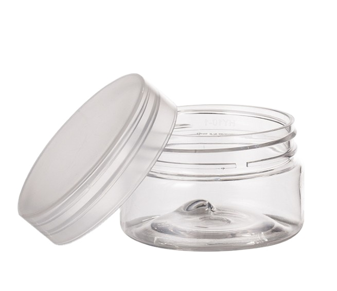 Wholesale empty food grade 30g 40g 50g 60g 80g 100g 120g 150g 250g 500g 200g plastic jar with aluminum lid with pp lid