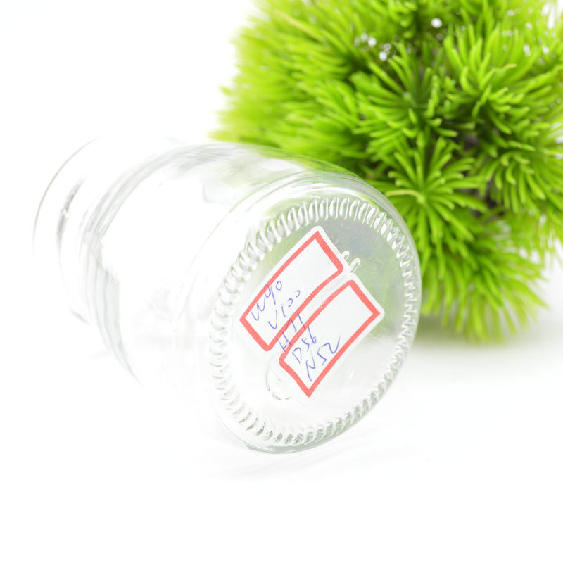 Wholesale empty high quality small round transparent 120ml 200ml glass storage jar pudding jar yogurt pudding cup with lid