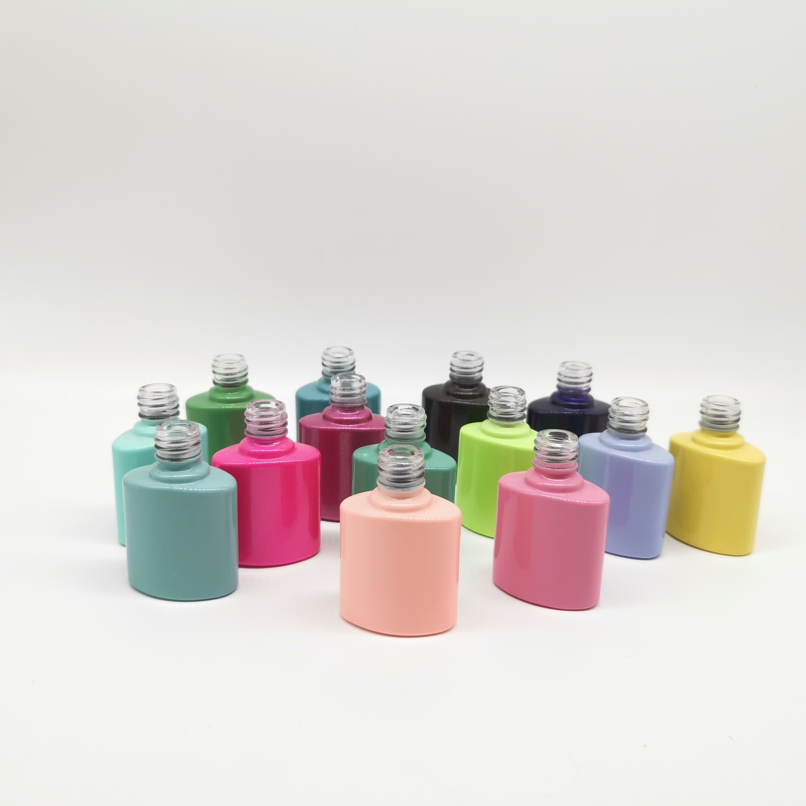 Wholesale empty nail gel polish bottle with label