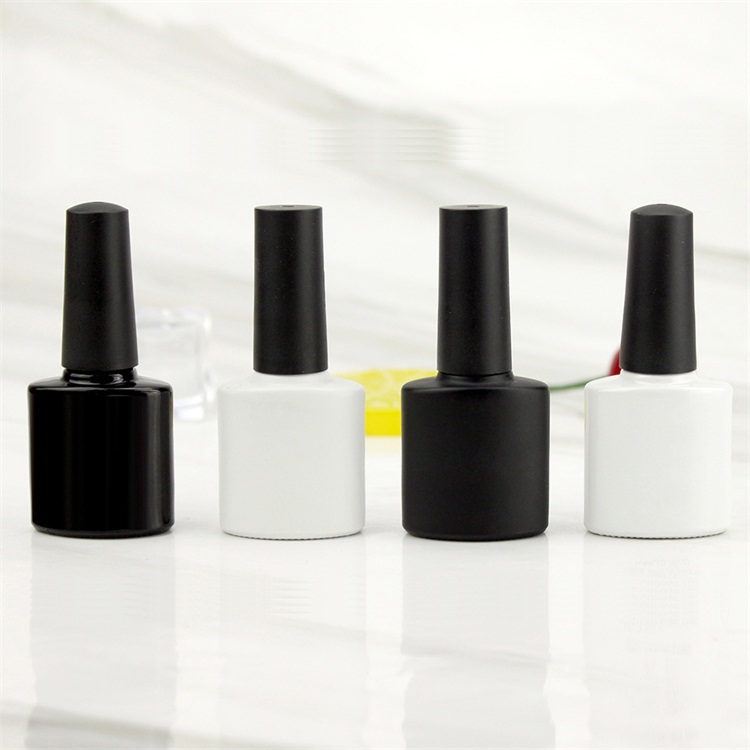 Wholesale empty private label 8ml uv gel nail polish bottle brush