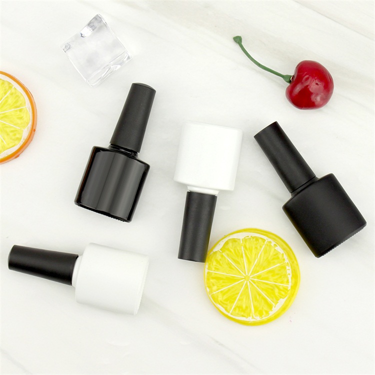 Wholesale empty private label 8ml uv gel nail polish bottle brush