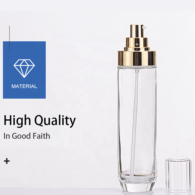 Wholesale empty skincare set bottles cosmetic packaging gold luxury cosmetic packaging set