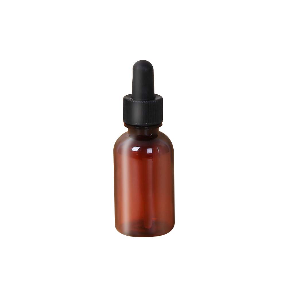 Wholesale essential oil 0.5/1/2oz Pharmaceutical amber glass bottle with dropper 15/30/50ml boston round glass dropper bottle