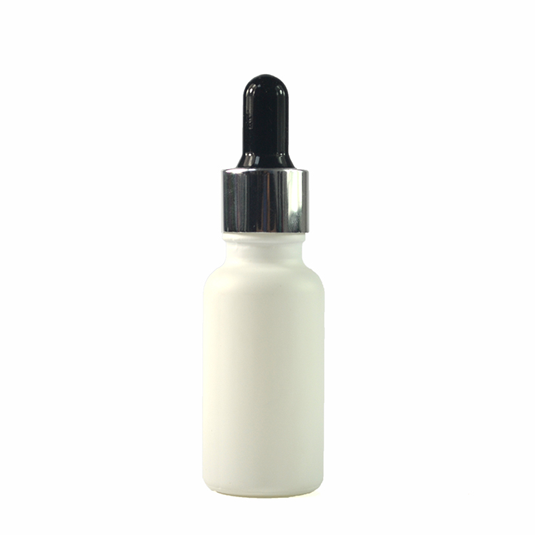 Wholesale essential oil e liquid 5ml 10ml 15ml 20ml 30ml 50ml 100ml matte black glass dropper bottle with aluminum cap