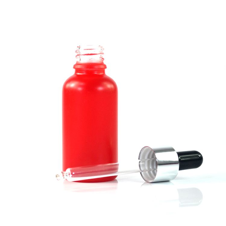 Wholesale essential oil e liquid 5ml 10ml 15ml 20ml 30ml 50ml 100ml matte black glass dropper bottle with aluminum cap