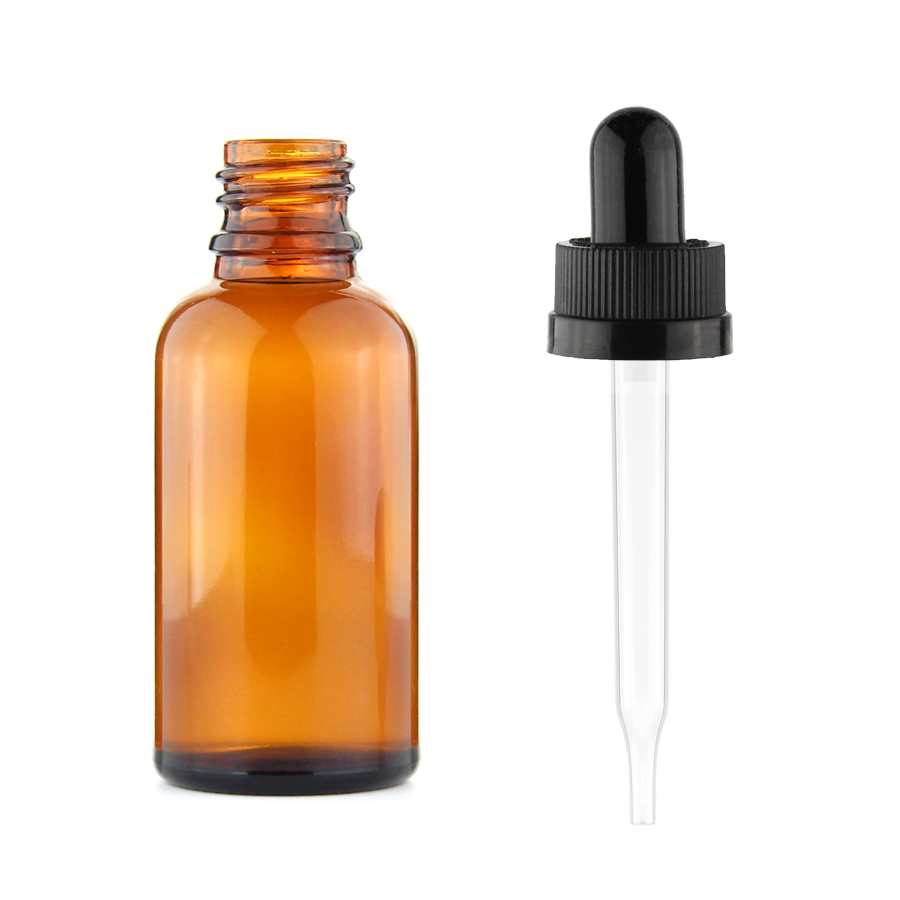 Wholesale essential oil glass container 1oz industrial e liquid bottle 30ml dropper bottle with child proof cap