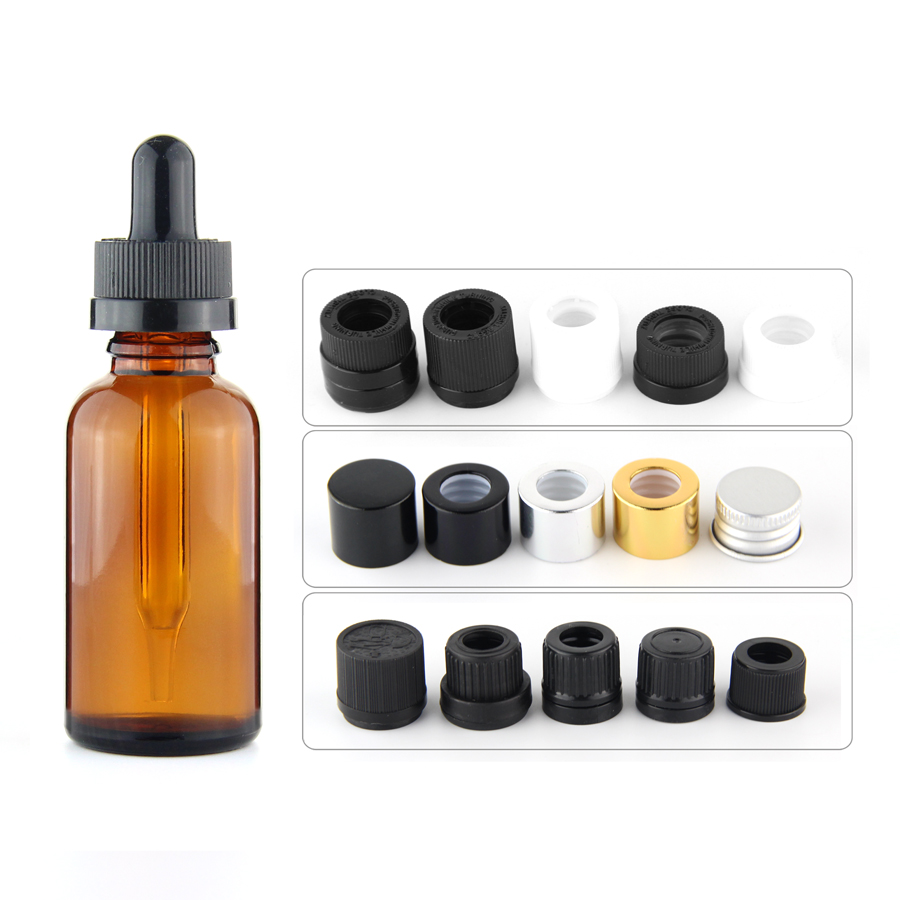 Wholesale essential oil glass container 1oz industrial e liquid bottle 30ml dropper bottle with child proof cap