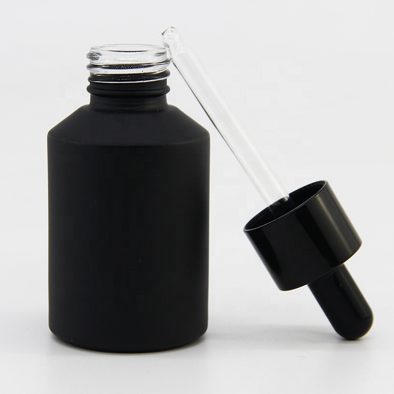 Wholesale essential oil glass dropper bottle in 60 ml with slanted shoulder glass body