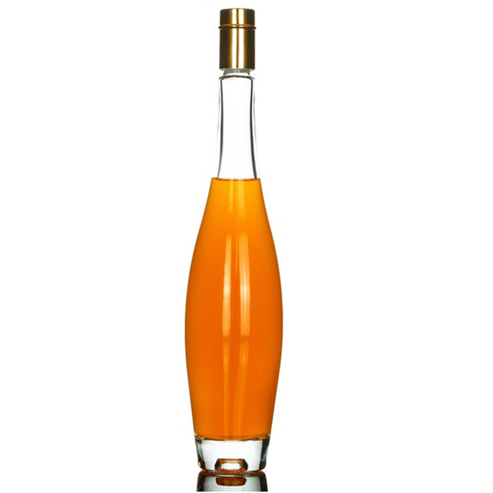 Wholesale factory custom design and logo milk juice water glass container beverage bottles