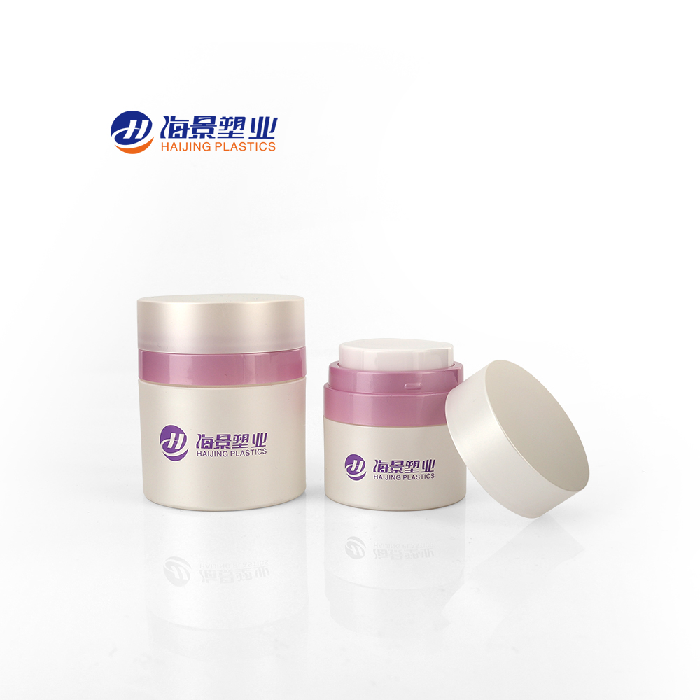 Wholesale fancy 15g 30g 50g Squeeze jar cream plastic cosmetic white Airless Pump Container