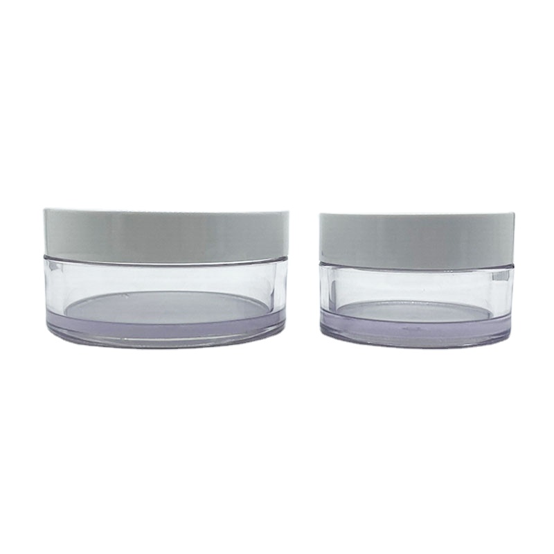 Wholesale free samples 60g plastic jar in cosmetic jars with white lid