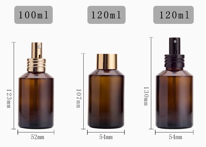 Wholesale glass bottle sloping shoulder spray bottle