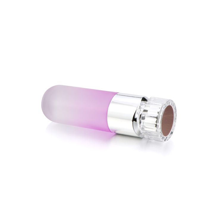 Wholesale glass cosmetic bottle purple glass cosmetic bottle and jar skin care set packaging